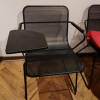 🔥Occasion- 14 Sedie in metallo con tavoletta 🔥