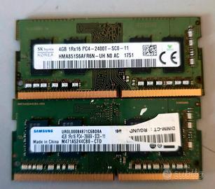 ram ddr4 2x 4gb (8gb) Singole o in coppia