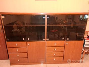 libreria in legno massello