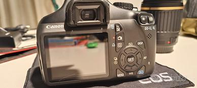 Canon reflex EOS 1100d con obiettivo tomron 55-200