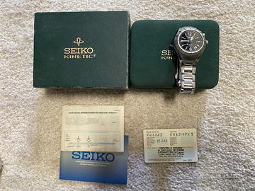 Raro orologio Seiko Kinetic 5M42-0F19 anno 1998