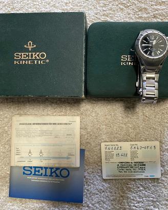 Raro orologio Seiko Kinetic 5M42-0F19 anno 1998