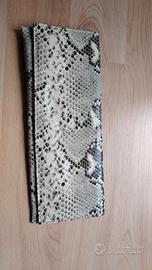 pochette pitonata vera pelle
