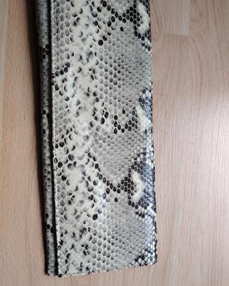 pochette pitonata vera pelle