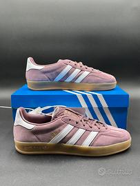 Adidas Gazelle Indoor W Shadow Fieg Bianco Gomma