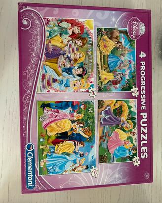 “CLEMENTONI” 4 PROGRESSIVE PUZZLES