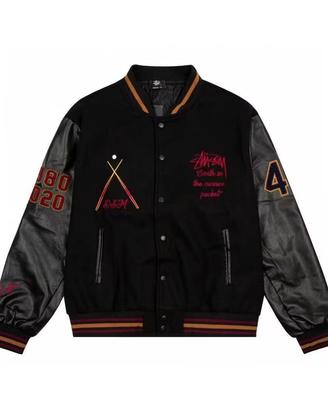 Giacca da baseball in cotone Stussy