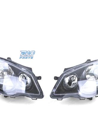 FARI VOLKSWAGEN VW POLO 9N3 05-09 COLORE NERO OPAC
