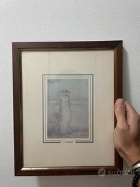 Coppia fotoliti del pittore Innocenzo Melani +