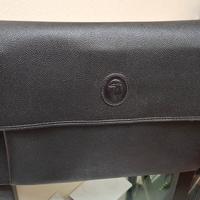 busta pelle NERA "Trussardi"