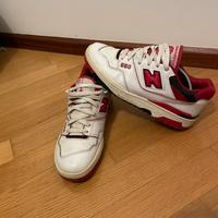 New Balance 550 rosse