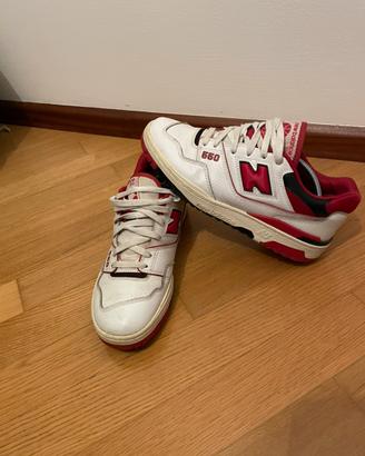 New Balance 550 rosse