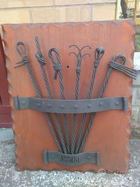 Pannello in legno e ferro Assisi