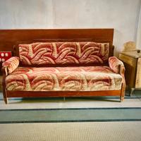 Sofà/letto in legno massiccio fine 800