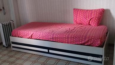 Letto singolo con secondo letto estraibile