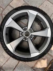 Cerchio Audi R19 - rotor grigio titanio