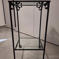 Carrello in ferro battuto artigianale.