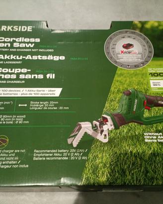 Sega a gattuccio ricaricabile parkside 