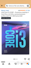 CPU Intel Core i3-9100F