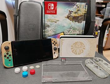 Switch Oled Zelda edition + gioco + Micro Sd