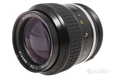 Obiettivo Nikon 105mm f/2.5 ai