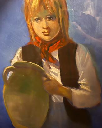 Olio su tela “ Ragazza con brocca” Said Karem del