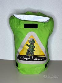 Gilet bimbo/a First Biker, maniglia 4/6 anni bici