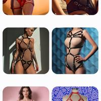 Costume Intero Lingerie Harness cosplay body punk