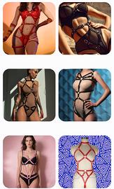 Costume Intero Lingerie Harness cosplay body punk