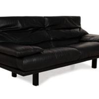 Divano nero Alanda design - Paolo Piva