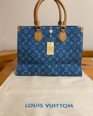 Borsa Louis Vuitton OnTheGo MM / PM Denim Monogram