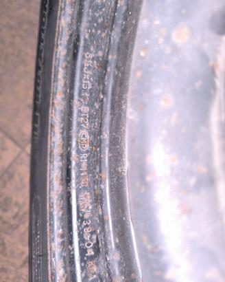 n°4 cerchi in ferro 5 fori 6,5 x 15 et 27