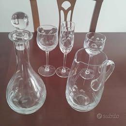 SERVIZIO CALICI CRISTALLO MOLATI 38 pz