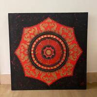 quadro mandala tibetano 