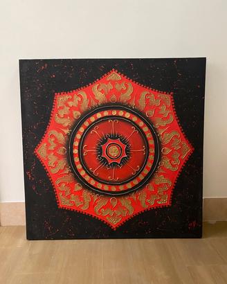 quadro mandala tibetano 