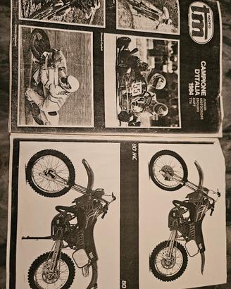 Dépliant Moto Tm anni 80