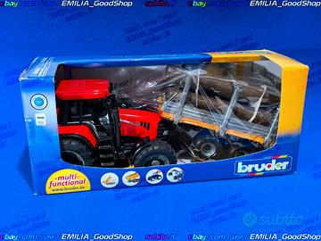 CASE IH CVX 170 FORESTALE + RIMORCHIO LEGNA Bruder