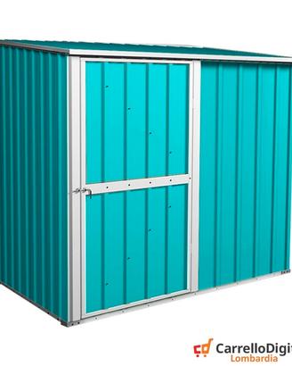 Box casetta giardino Acciaio 174x100 azzurro