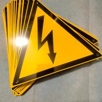 Cartello alta tensione professionale/decorativo 