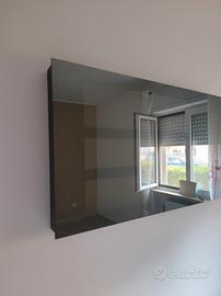 Pensile specchio alloggio tv
