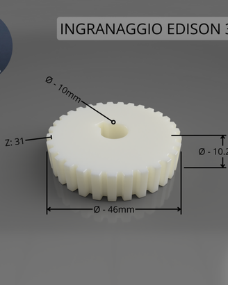 Ingranaggio Edison VEVOR 400 Compatibile Stampato