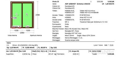 Porta finestra scorrevole 