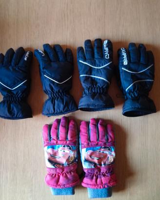 Guanti sci bambino bambina