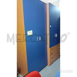 ARMADIO 4 ANTE BLU