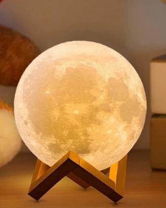 Lampada luna 3D senza led