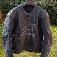 Giacca moto Alpinestars nera con protezioni tg. L