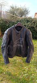Giacca moto Alpinestars nera con protezioni tg. L
