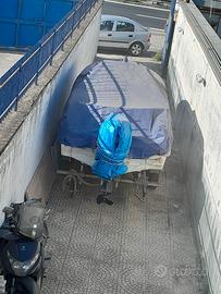 Barca motore carrello