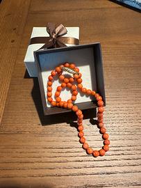 Collana in corallo mediteranneo