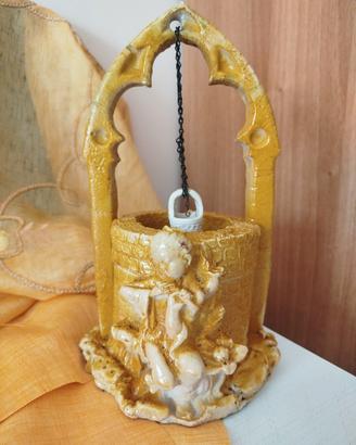 Pozzo decorativo con Putto Vintage